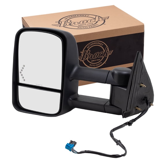 Brock Power Towing Mirror for 2003-2006 Silverado 1500 Extendable Turn Signal Indicator Heated Left