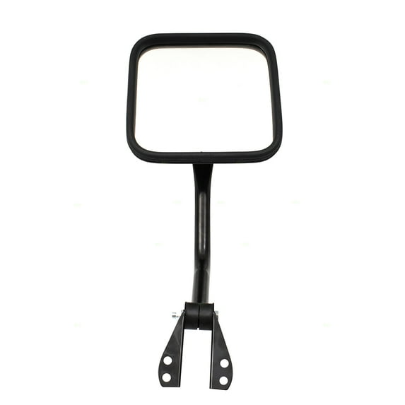 Brock Manual Mirror for 1959-1983 CJ5 6.75" X 6.75" Windshield Hinge Mounted Left 1959-1975 CJ6