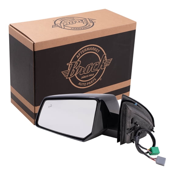 Brock Power Mirror for 2013-2017 Traverse Blind Spot Detection Turn Signal Indicator Heated Left