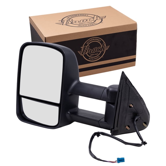Brock Power Mirror for 2003-2006 Silverado 1500 Extendable Performance Upgrade Heated Manual Fold