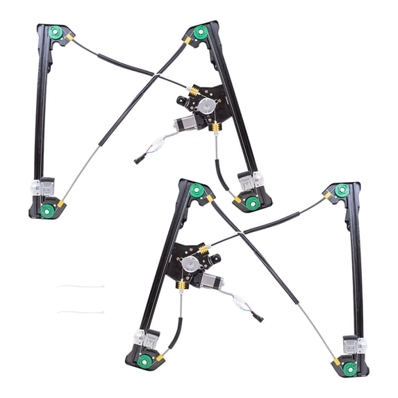 Brock Window Regulator w/ Motor for 2004-2008 F-150 Extended Cab Front Set 4L3Z1823201CA