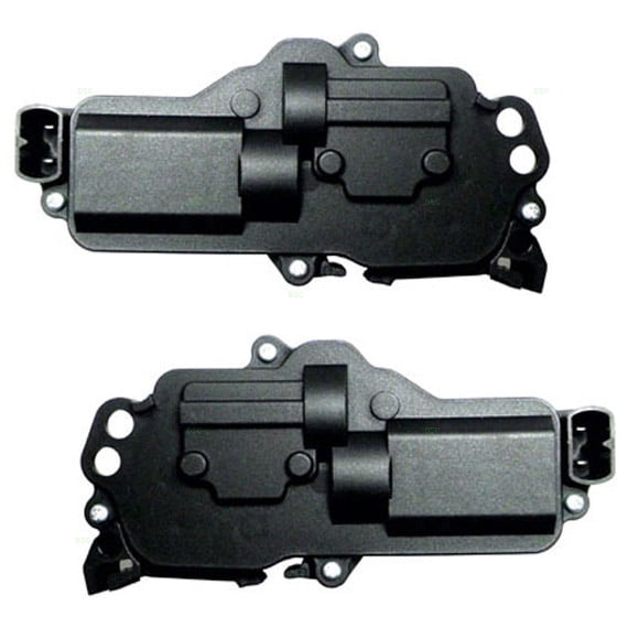 Brock Replacement Driver and Passenger Power Door Lock Actuators Compatible with 1999-2016 F250 F350 F450 Super Duty Pickup Truck