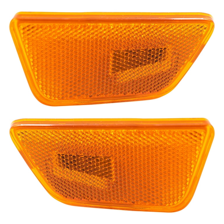 Brock Replacement Driver and Passenger Set Front Park Signal Side Marker  Lights Compatible with 11-15 Cruze & Cruze Limited 42334144 42334145