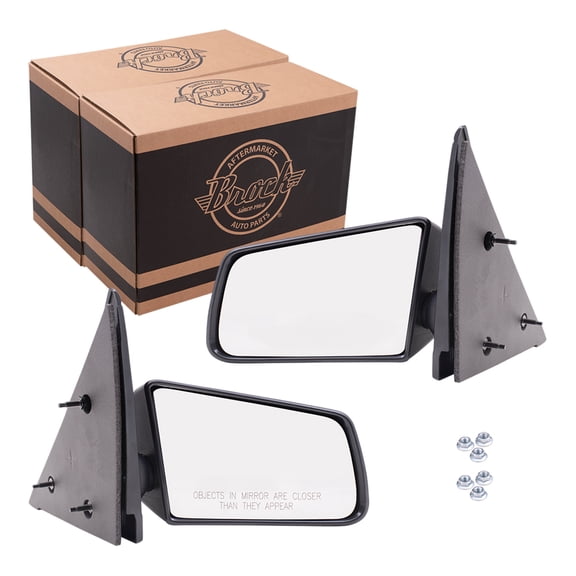 Brock Manual Mirror for 1994-2004 S10 Standard Type Non-Fold Set 15977933 1994-2004 Sonoma