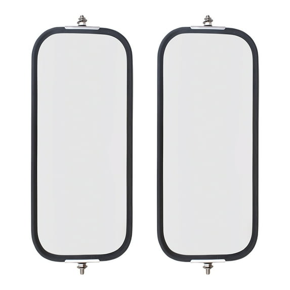 Brock Replacement Driver and Passenger Universal West Coast Truck Side Mirror Heads with Sturdy Backs 6.5" x 16"