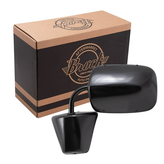 Brock Manual Mirror for 1975-1986 C10 Steel Black L=R Low Mount Manual Fold 996219 1979-1986 C1500