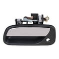 thumbnail image 1 of Brock Replacement Drivers Front Outside Door Handle w/ Keyhole Black Base & Chrome Lever compatible with T100 69220-34020, 1 of 9