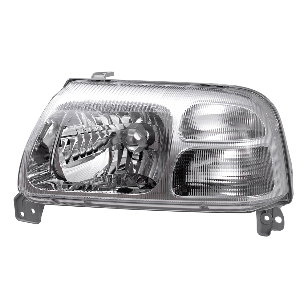 Brock Replacement Drivers Halogen Combination Headlight Headlamp w/ Chrome  Bezel Compatible with Grand Vitara XL-7 Vitara 3532065D01 Fits select: 2003 