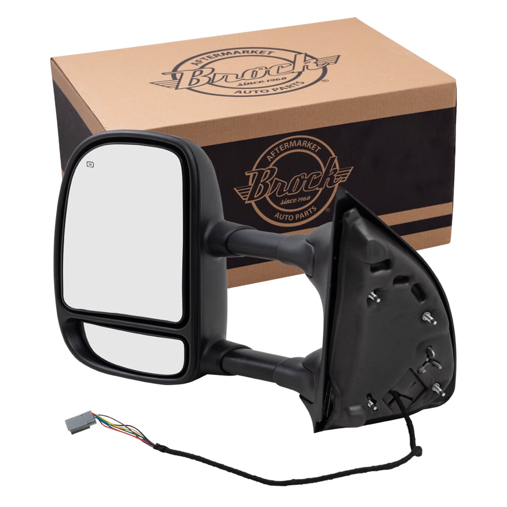 Brock Driver Side Power Mirror With Heat - Replacement For 2016-2018 Hyundai Tucson, Ready-to-Paint Black Finish - View #5