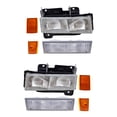 thumbnail image 1 of Headlights, Park Signal Marker Light Units, Upper Side Marker Reflectors & Lower Side Marker Light Units Compatible with 1990-1993 C/K Trucks 8 Piece Set, 1 of 9