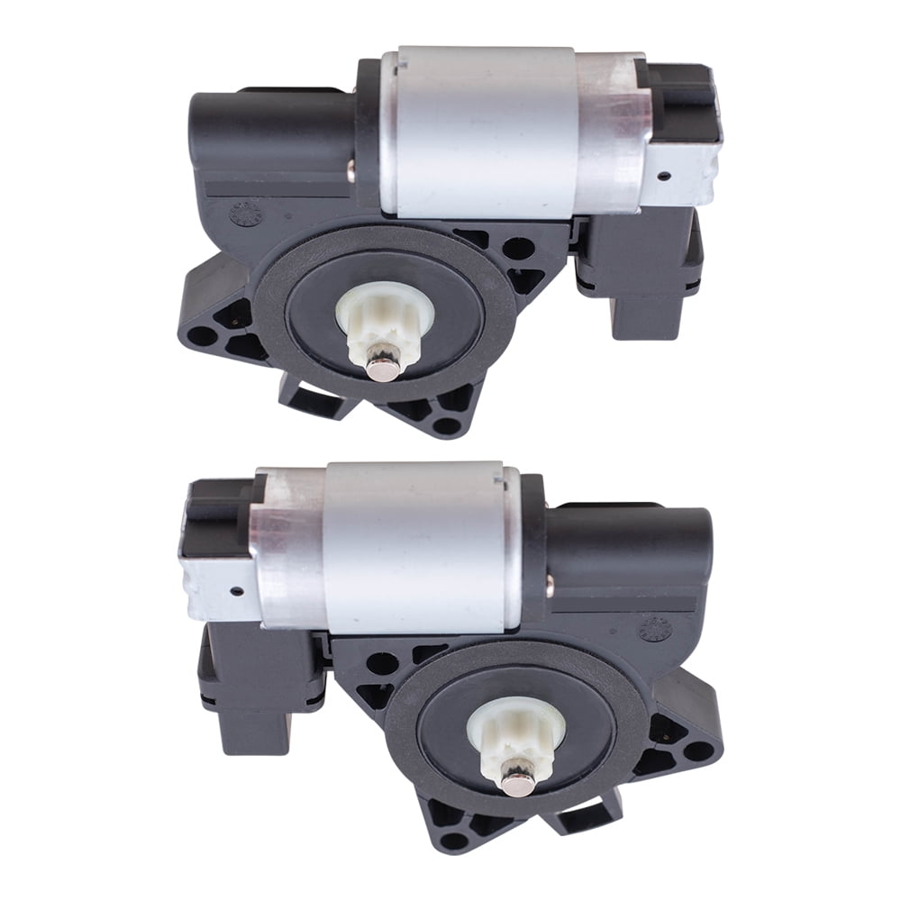 Brock Replacement Pair Set Front Power Window Lift Regulator Motors  Compatible with GJ6A-59-58XF G22C-58-58XF