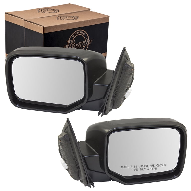 Brock Replacement Pair Set Power Side View Mirrors Compatible with 
