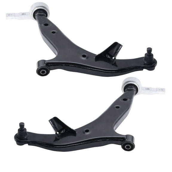 Brock Replacement Pair Set of Lower Front Control Suspension Arms with Bushings & Ball Joints Compatible with 2004-2009 Quest 54501-CK000 54500-CK000