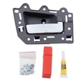 thumbnail image 1 of Brock Replacement Passengers Front Inside Inner Gray with Chrome Door Handle Repair Kit Compatible with 05-10 Grand Cherokee, 1 of 9