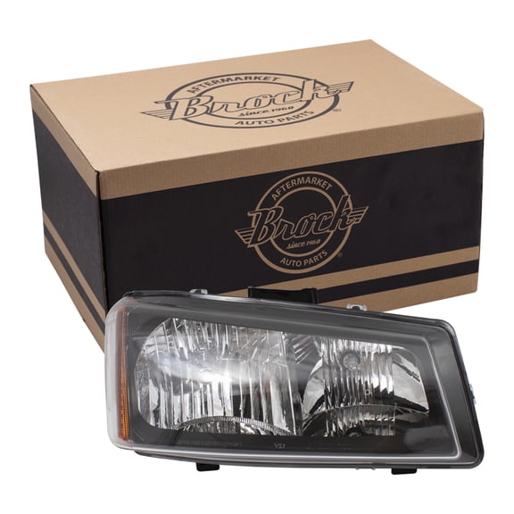 Brock Headlight for 2003-2006 Silverado 1500 w/ Smooth Reflector w/o Lower Body Cladding Right