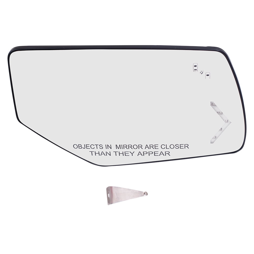 Brock Replacement Passengers Power Mirror Glass & Base w/ Heat Signal Blind Spot Detection