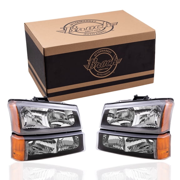 Headlight for 2003-2006 Silverado 1500 2003-2006 Silverado 1500 HD 2003-2006 Silverado 2500 2003-2006 Silverado 2500 HD 2003-2006 Silverado 3500 2003-2006 Avalanche 1500 2003-2006 Avalanche 2500 Set