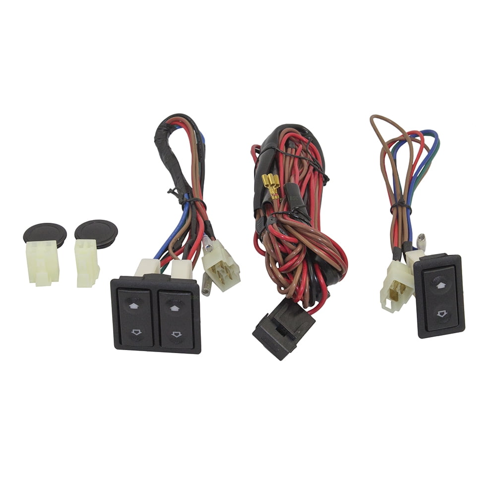 Brock Replacement Universal Power Window Switch Kit Rocker Design with