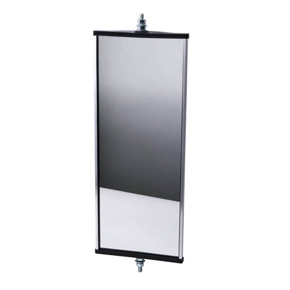 Brock Universal West Coast Style Truck Mirror Replacement Head 6.5 Inch by 16 Inch Stainless Aluminum For Driver Side Left Or Passenger Side Right U335-0005