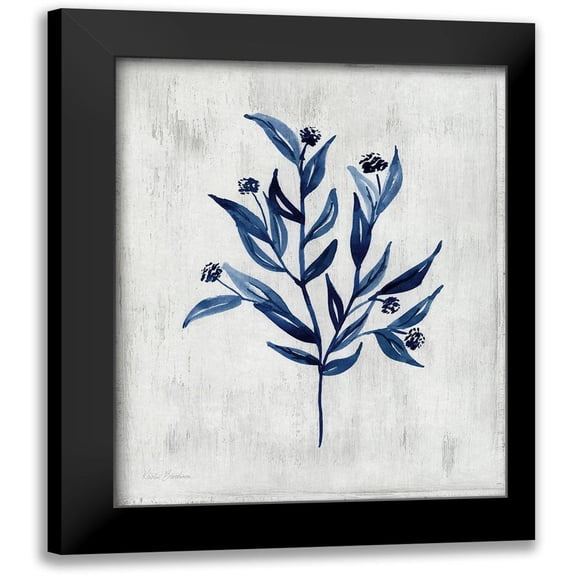 Brockmon, Kristen 12x14 Black Modern Framed Museum Art Print Titled - Wild Indigo III
