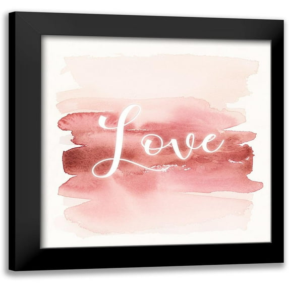 Brockmon, Kristen 20x20 Black Modern Framed Museum Art Print Titled - Love Wash