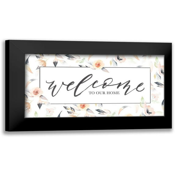 Brockmon, Kristen 24x14 Black Modern Framed Museum Art Print Titled - Welcome to Our