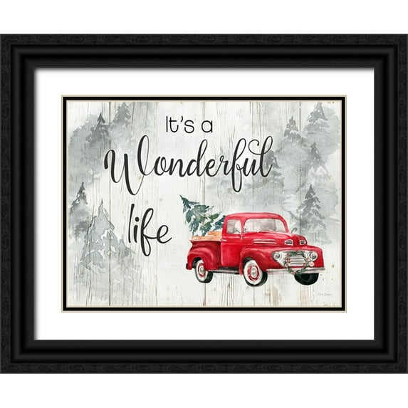 Brockmon, Kristen 32x25 Black Ornate Wood Framed with Double Matting Museum Art Print Titled - Wonderful Life