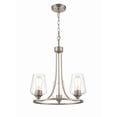 thumbnail image 1 of 9723-SN Millennium Lighting Ashford - 3 Light Chandelier-19 Inches Tall and 18 Inches Wide-Satin Nickel Finish    -Traditional Installation, 1 of 5