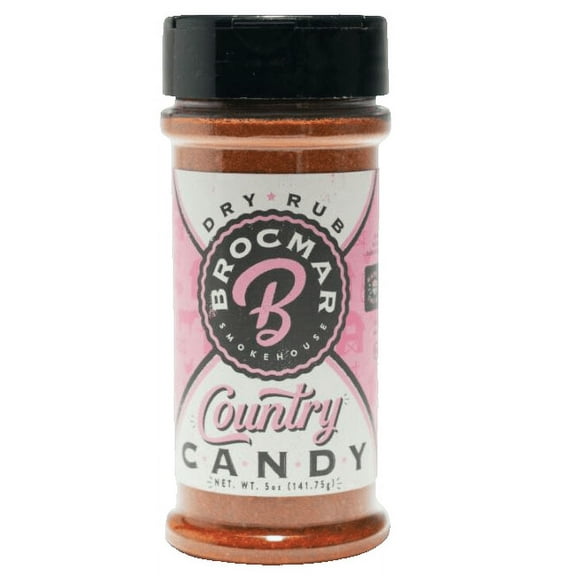 Brocmar Smokehouse Country Candy  BBQ Rub / Seasoning  5oz Kitchen Shaker Bottle