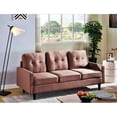 thumbnail image 1 of Brodde Velvet Sofa, Rose, 1 of 1
