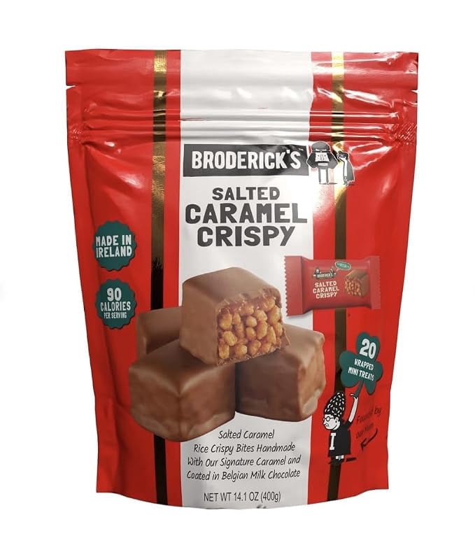 Brodericks Salted Caramel Crispy Milk Chocolate Bites, Sharing Pouch