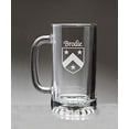 thumbnail image 1 of Brodie Irish Coat of Arms Glass Beer Mug (Sand Etched), 1 of 1