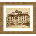 thumbnail image 1 of Brogi, Giacomo 23x20 Gold Ornate Wood Framed with Double Matting Museum Art Print Titled - The Trevi Fountain, 1 of 4