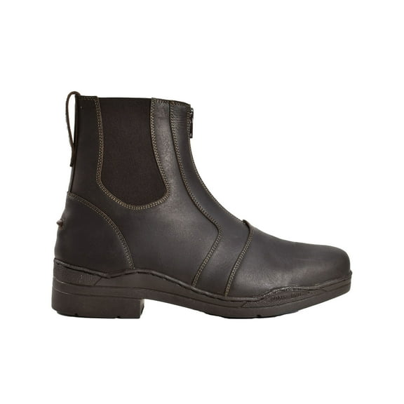 Brogini Womens Bolzano Oiled Leather Faux Fur Lined Paddock Boots