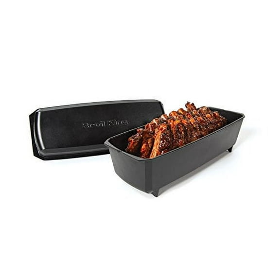 Broil King 69615 Cast Iron Rib Roaster, Black