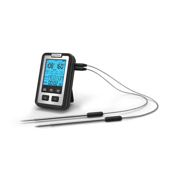 Broil King Digital Side Shelf Dual Probe Thermometer 61935 — Home & Garage Storage, Stackable Design
