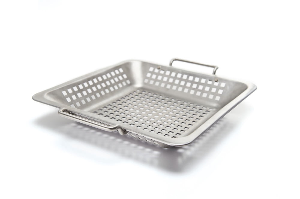 12" Stainless Steel Perforated Grill Wok Topper