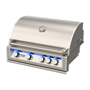 BroilChef Premium Built-In Gas Grill 5-Burner Silver Propane Built-In Grill Head with Infrared