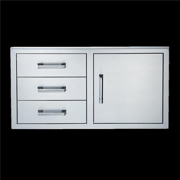 Broilmaster BSAW4222ST Single Door with Triple Drawer