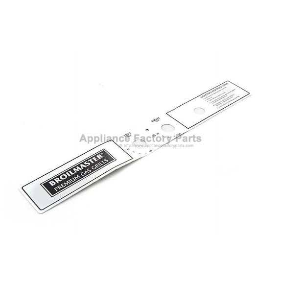 Broilmaster Label for Electronic Igni B101517