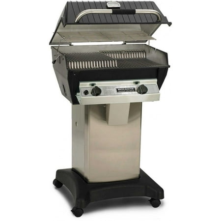 Broilmaster R3BN Infrared Combination Natural Gas Grill On Stainless Steel Cart