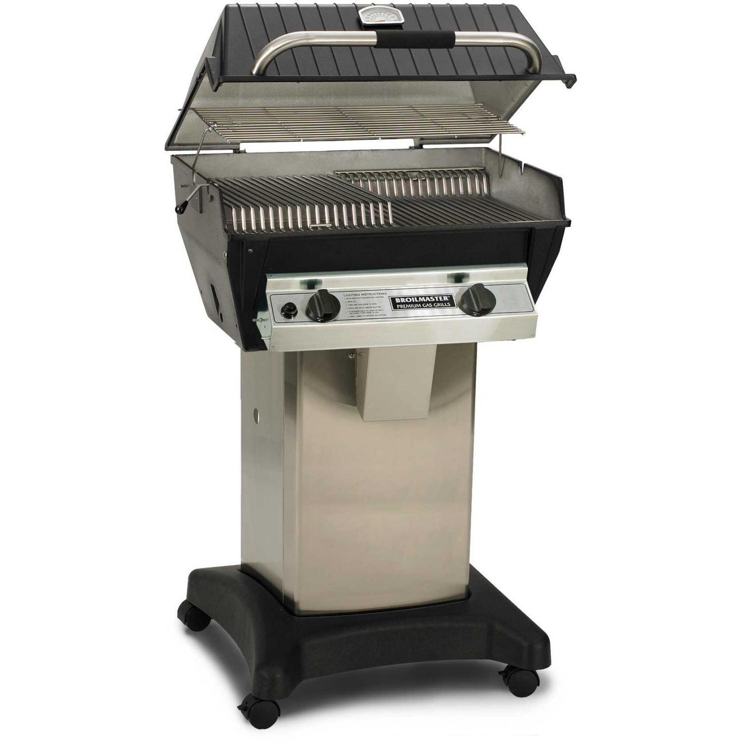 Broilmaster R3BN Infrared Combination Natural Gas Grill On Stainless Steel Cart - image 1 of 6