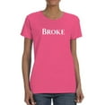 thumbnail image 1 of Broke Petparent Shaped T-Shirt Women -Smartprints Designs, Female Small, 1 of 5