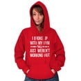 thumbnail image 1 of Broke Up With Gym Fitness Exercise Women Plus Size Hoodie Brisco Brands 2X, 1 of 4