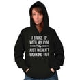 thumbnail image 1 of Broke Up With Gym Fitness Exercise Women Plus Size Graphic Pullover Hoodie Brisco Brands 2X, 1 of 4