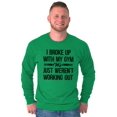 thumbnail image 1 of Broke Up With Gym Fitness Exercise Women's Long Sleeve T Shirt Brisco Brands 2X, 1 of 6
