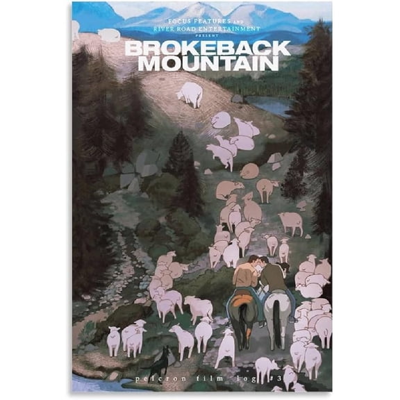 Brokeback Mountain Classic Art Movie Poster (23) Picture Print Wall Art Poster Painting Canvas Posters Artworks Gift Idea Room Aesthetic 08x12inch(20x30cm)