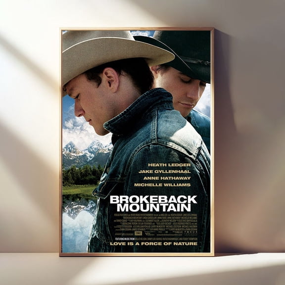 Brokeback Mountain Movies Posters, Room Decor Posters, Classic Film, Wall Art Poster UNFRAMED PAPER POSTER, Home Decor, Vintage Gift, Living Room Dercor