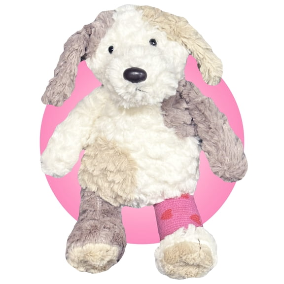 Broken Arm/Leg Gift for Kids - Choose Your Cast Location - 13" Puppy Plush With Custom Cast - Get Well Gift for Broken Bone