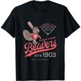 thumbnail image 1 of Broken Arrow Beavers Minor League Retro Baseball Team T-Shirt, 1 of 5
